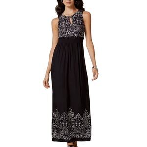 SOMA Baroque Keyhole Front Maxi Dress. Size Small
